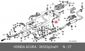 Лямбда-зонд 36532P2RA01 HONDA