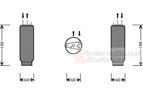 Осушитель, кондиционер 0100D003 VAN WEZEL