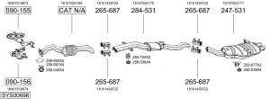Катализатор 099787 BOSAL