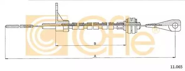 Трос педали газа - акселератора 11065 COFLE