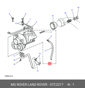 Компрессор, наддув STC2217 MG ROVER LAND ROVER