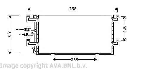 Радиатор кондиционера VW5145 AVA