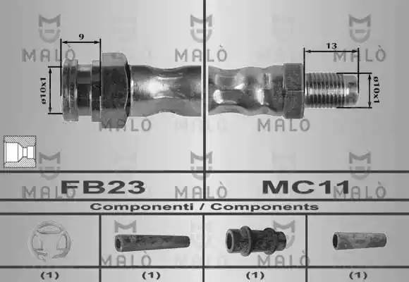Тормозной шланг 80178 MALO