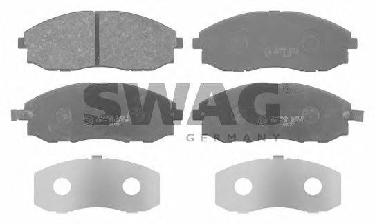 Комплект тормозных колодок, диско 90 91 6680 SWAG