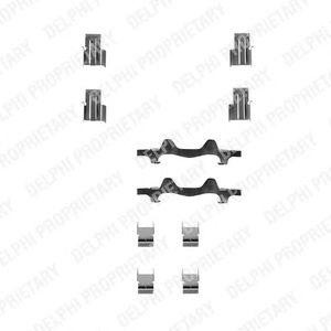 Комплектующие, колодки дискового тормоза LX0202 DELPHI
