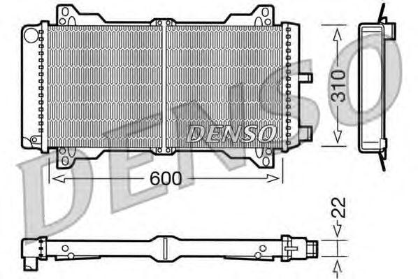 Радиатор, охлаждение двигател DRM10013 DENSO