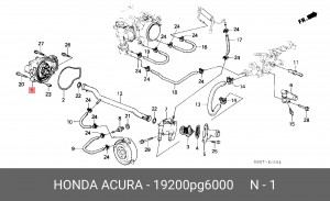Водяной насос 19200PG6000 HONDA