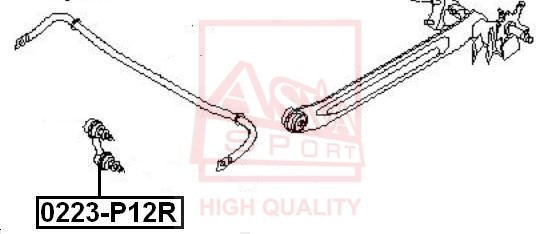 Стойка стабилизатора 0223-P12R ASVA