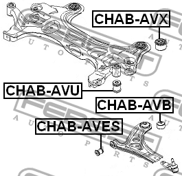 Сайлентблок CHAB-AVU FEBEST