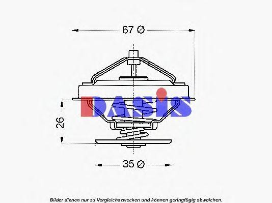 Термостат, охлаждающая жидкость 751931N AKS DASIS
