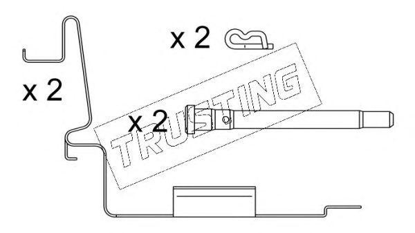 Комплектующие, колодки дискового тормоза KIT009 TRUSTING