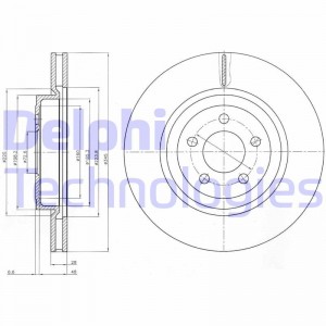 Тормозной диск BG9050 DELPHI