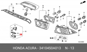 Деталь 34104S0A013 HONDA