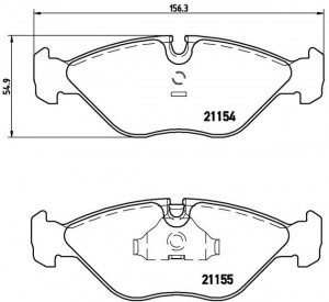 Комплект тормозных колодок, диско P71005 BREMBO
