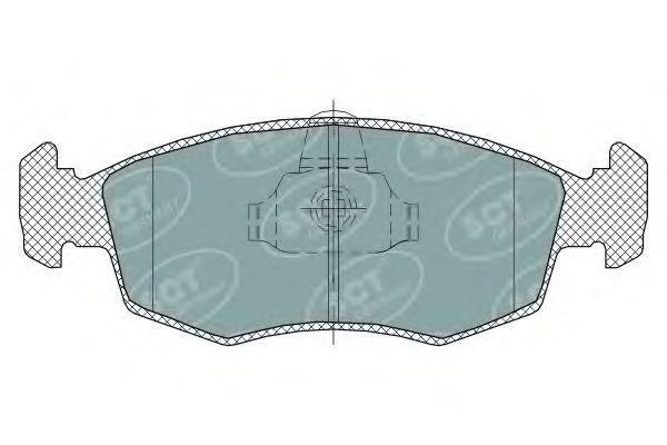 Комплект тормозных колодок, диско SP315 SCT