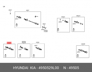 ШРУС 4950529L00 HYUNDAI KIA