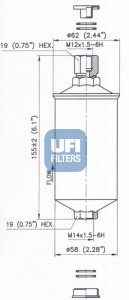 Топливный фильтр 31.709.00 UFI
