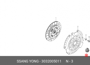 Выжимной подшипник 3032005011 SSANG YONG