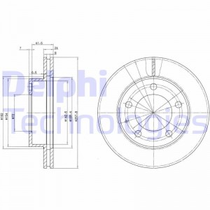 Тормозной диск BG2779 DELPHI