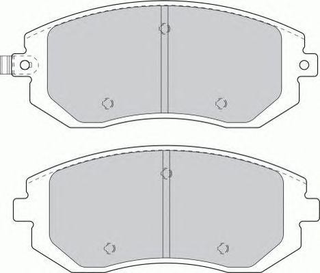 Комплект тормозных колодок, диско FSL1639 FERODO