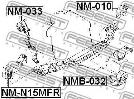 Подушка двигателя NM-N15MFR FEBEST