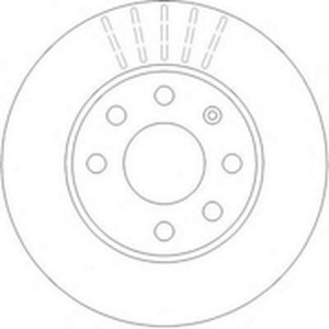 Тормозной диск 562290B BENDIX JURID