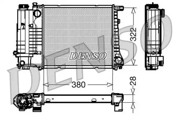 Радиатор, охлаждение двигател DRM05044 DENSO