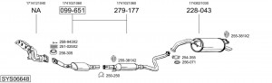 Средний глушитель выхлопных газов 281199 BOSAL