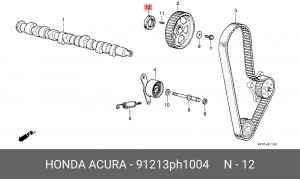 Уплотняющее кольцо, распределительный вал 91213PH1004 HONDA