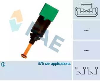 Выключатель фонаря сигнала торможения 24899 FAE