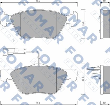 Колодки тормозные дисковые 51635381 ROULUNDS BRAKING