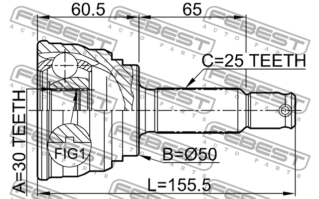 ШРУС 0410-007 FEBEST