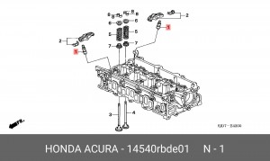 Толкатель 14540RBDE01 HONDA