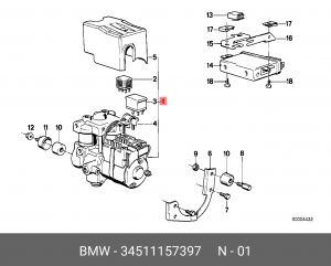 Гидроагрегат, тормозная система 34 51 1 157 397 BMW