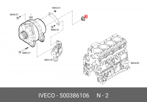 защитная крышка, генератор 500386106 IVECO