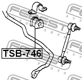 Втулка стабилизатора TSB-746 FEBEST