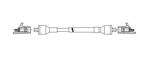 Провод зажигания 671E86 BREMI