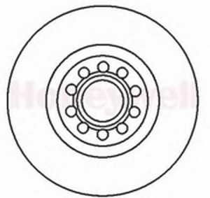 Тормозной диск 562199B BENDIX JURID