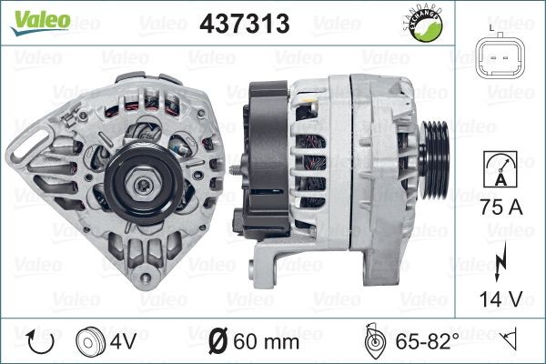 Генератор 437313 VALEO PHC