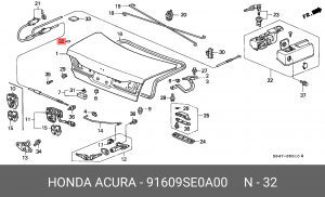 Деталь 91609SE0A00 HONDA