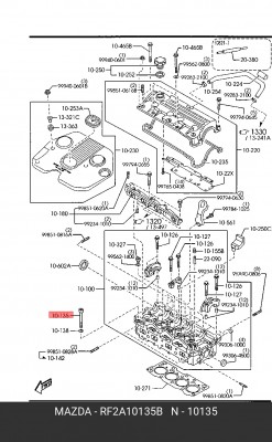 Болт головки цилидра RF2A10135B MAZDA