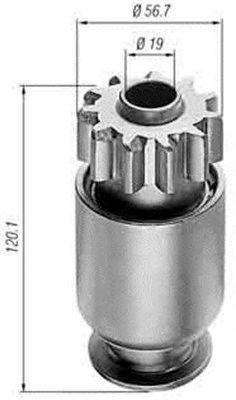 Ведущая шестерня, стартер 940113020044 MAGNETI MARELLI