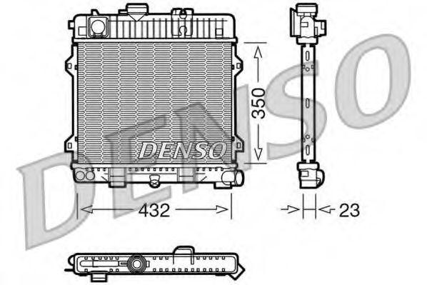 Радиатор, охлаждение двигател DRM05024 DENSO