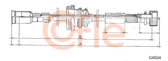 Трос спидометра S20024 COFLE