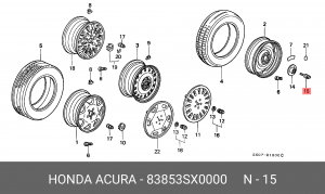 Деталь 83853SX0000 HONDA