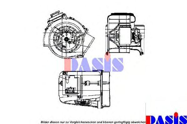 Электродвигатель, вентиляция салона 870740N AKS DASIS