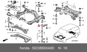 Деталь 50238S0XA00 HONDA