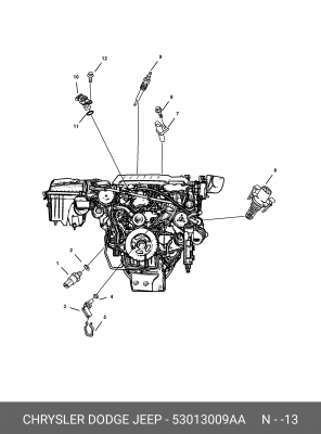 Расходомер воздуха 53013 009AA CHRYSLER