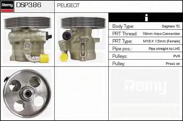 Гидравлический насос, рулевое управление DSP386 DELCO REMY