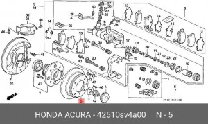Тормозной диск 42510SV4A00 HONDA